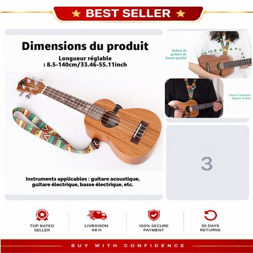 Sangle guitare ukulélé - guitare,