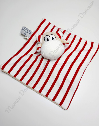 Doudou plat carré vache - doudou,