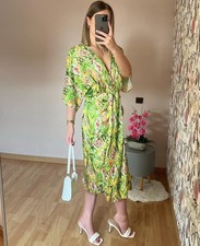 Robe mi-longue vert pomme