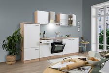 Cuisine équipée kitchenette Chêne Blanc Merle 270 CM respekta