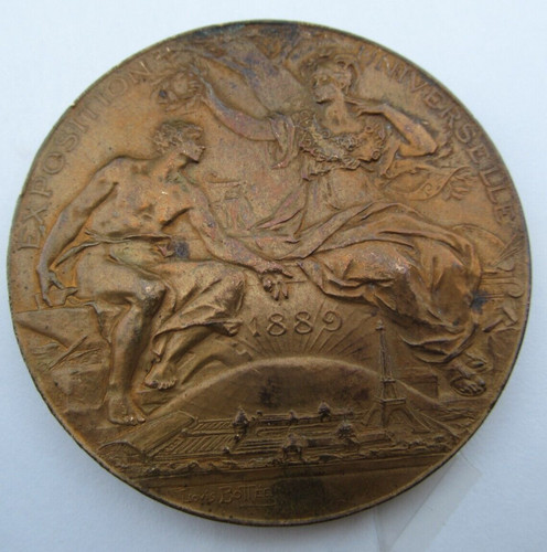 Medaille francaise bronze 1889 - medaille,