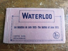 postcard notebook Napoleon Battle Waterloo 1815