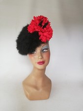 Chapeau vintage fourrure noir