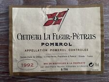 Château La Fleur Pétrus 1992 label - 75 cl