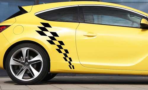 Bandes damiers pour - x, opel