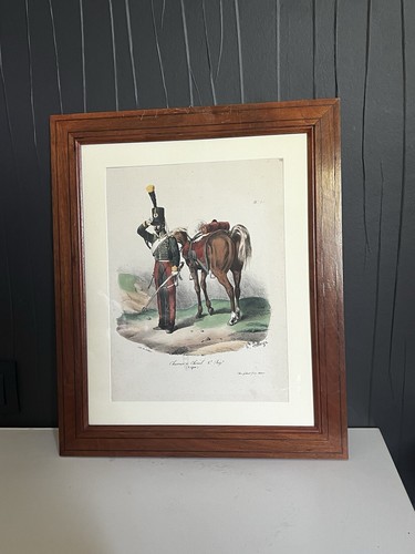 Cadre bois gravure - bois,