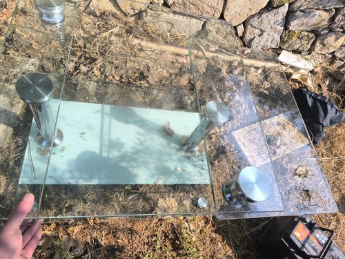Table verre - table, en