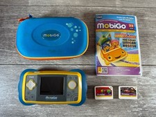 VTech MobiGo Handheld Touch Screen Learning System Games Bundle- Tested