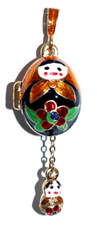 Poupées russes Pendentif Oeuf Matriochka Pendentif/ Poupee russe Pendentif fille