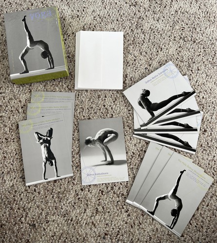 Yoga blank greeting cards - greeting,