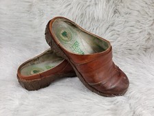 EL NATURALISTA 090 Brown Leather Slip On Casual Comfort Shoes Size EUR 39