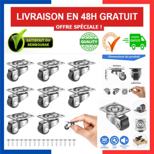 Petites roulettes pivotantes - petites,