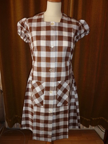 Tablier blouse seventies - tablier,