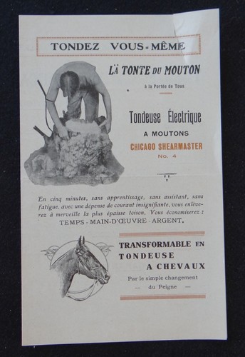 Ancien catalogue tondeuse - ancien,