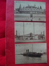 Cartes d'OSTENDE:lot de 3=le