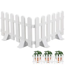  2 Pcs Panneau Rigide Cloture Jardin Exterieur Plastique En Clôture