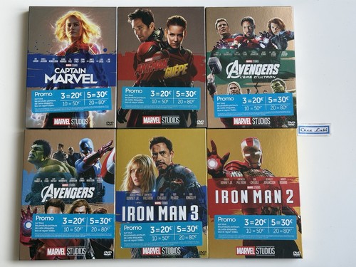 Lot dvd marvel iron man - dvd,