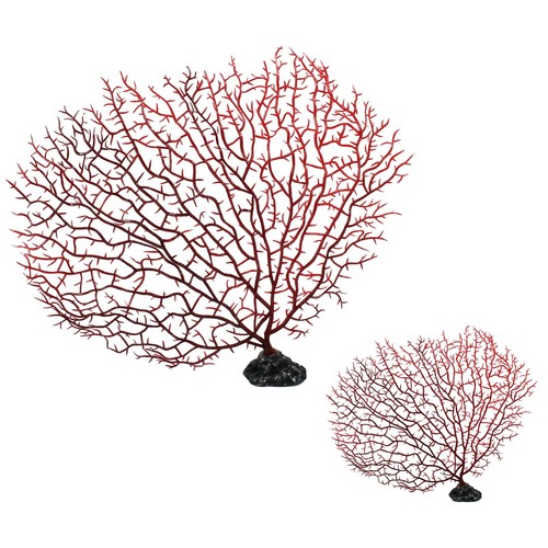 2pcs red sea fan - sea,