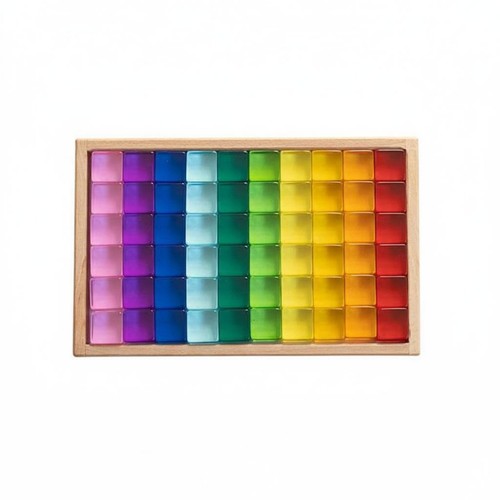 Blocs arc ciel acrylique - blocs, en