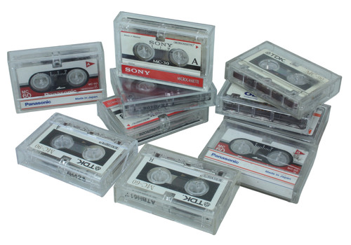 Lot microcassette - lot, 10