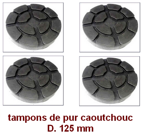 Tampons pur caoutchouc - 4, x