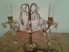 beau girandole  bronze et pampilles