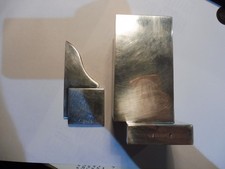 ANCIEN POT CRAYON ET COUPE PAPIER METAL ARGENTEE CHRISTOFLE - TRES BEL  ETAT