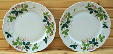 Ceralene Raynaud George Sand Strawberry (2) Luncheon Dessert Plates, 8¾"  (B31)