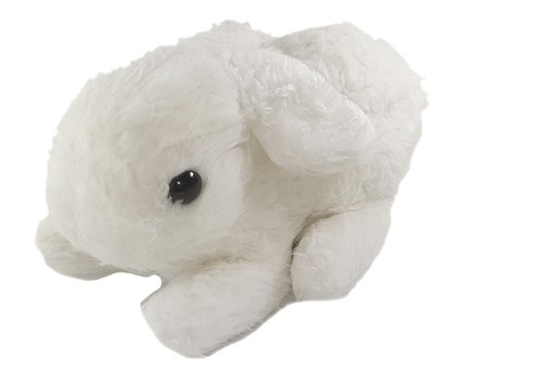 Peluche lapin blanc - 22, cm