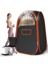 Portable Sauna Box, Portable Sauna for Home with Portable Chair & Floor M