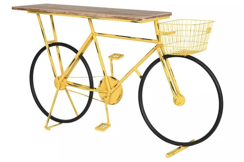 Console vélo vintage jaune - ,
