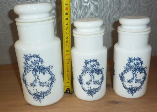Lot pot bleu s - pot, 70's