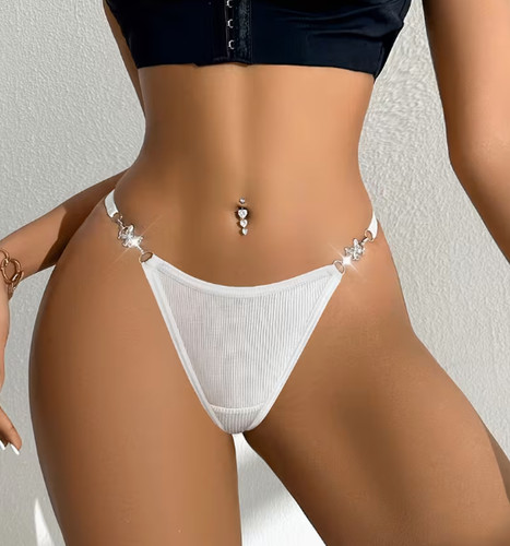 String tanga blanc taille - taille, m