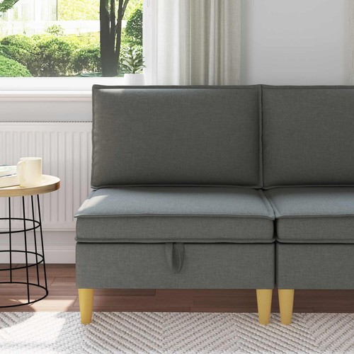 Sofa avec rangement tissu pouf - avec,