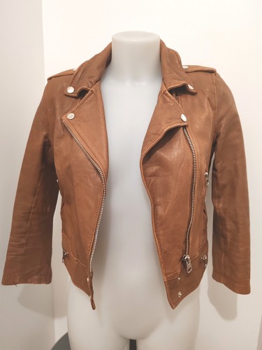 Veste cuir véritable - 🧥, en