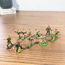 Vintage 1960s French Paratroopers Soldiers Plastic Starlux Figures