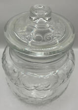 Candy jar, candy jar, Italian, glass, beautiful reliefs, with lid