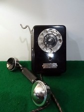 ANCIEN TELEPHONE MURAL ANTIQUE VINTAGE OLD PHONE ALTES ANTIK TELEFONO ERICSSON
