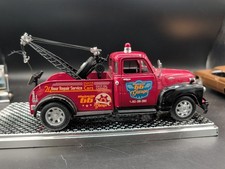 WELLY DieCast 1:34 CHEVROLET 3100 TOW TRUCK 1953 RED New Model Car Metal in Box
