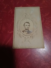 antique abraham lincoln cdv photo card photograph