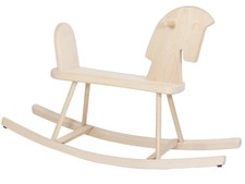 Cheval à bascule bois hêtre – jouet enfant naturel