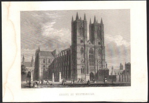 1838 gravure londres place - 1838,