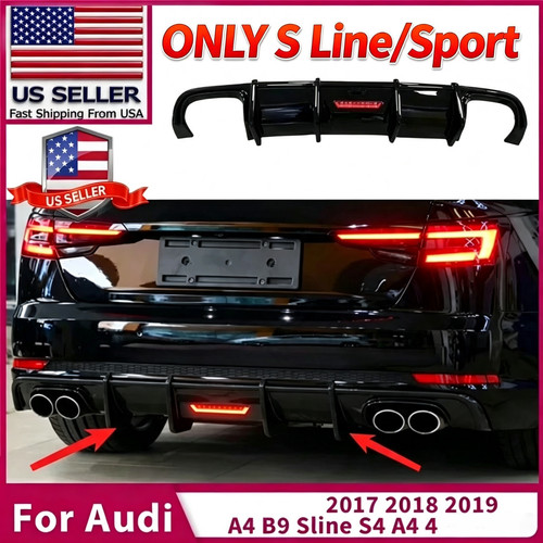 Rear bumper diffuser for audi - bumper,