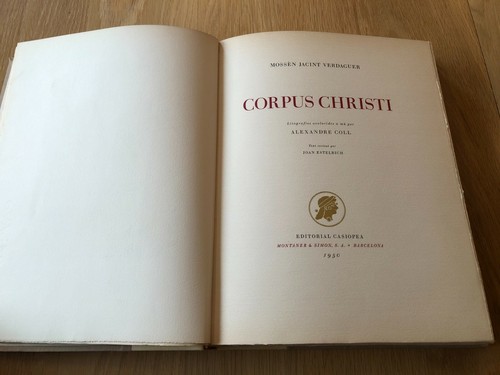 Livre corpus christi mossèn - christi,