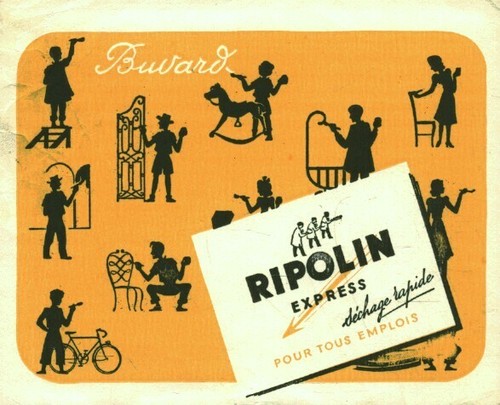 Buvard vintage peinture