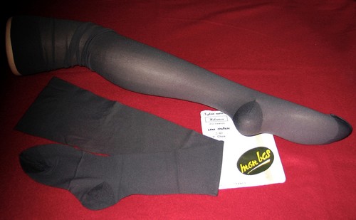 Bas vintage opaque gris - bas,