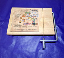 PLATEAU PLAT DE SERVICE COUTEAU FIL COUPE A FROMAGE FOIE GRAS BEURRE