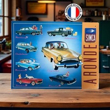 plaque métal Simca aronde