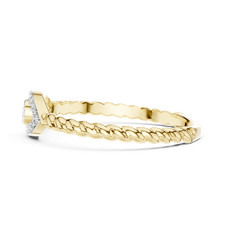 Belle bague à tige fendue