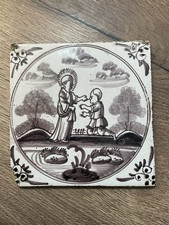 Ancien carreau en faience de